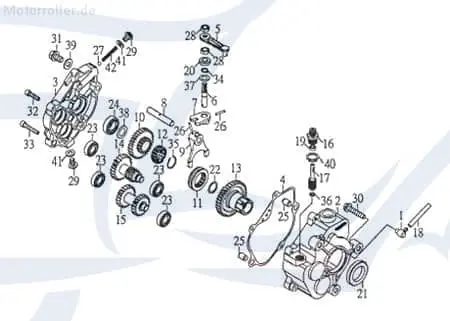 SMC REX Quad 50 Schneckenrad ATV 50ccm 2Takt 45838-SK9-01 Schneckengetriebe Schneckenantrieb Antriebsschnecke Mustang 50 UTV Ersatzteil Finale Aktion