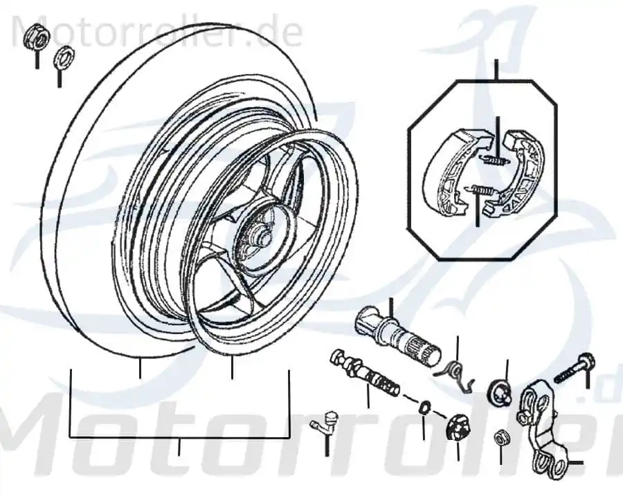 Hinterradfelge nackt Hinter-Rad 42880-YAN-00 Sale