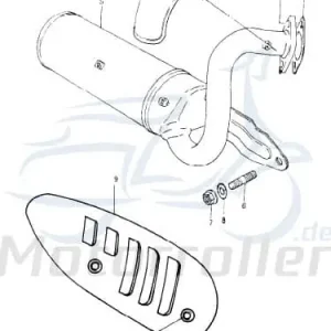 Billig Eppella Eppelino 50 Bundmutter M6 50ccm 2Takt FIG.-07-NO.-04 Sechskantmutter Flanschmutter Sechskant-Mutter Flansch-Mutter Bund-Mutter