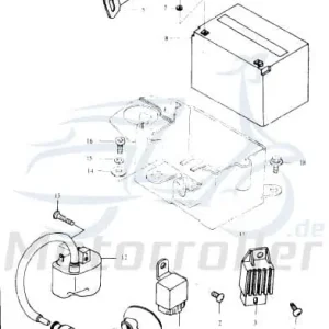Billig Eppella Eppelino 50 Abdeckung 50ccm 2Takt D1E41FM07--02.3 Kappe Deckel Schutz Verkleidung Platte Cover Blende Schutzhaube Scooter