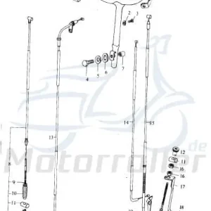 Direkt Vom Hersteller Eppella Eppelino 50 Lenker 50ccm 2Takt QM50QW-B.-32.-2---00 Lenkung Lenkstange Lenkwelle Lenk-Stange Zweiradlenker Rollerlenker Scooter