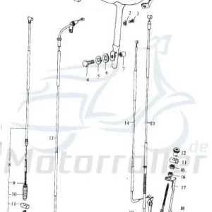 Top-Preis Eppella Eppelino 50 Kontermutter 50ccm 2Takt QM50QW-B.-31-3 M8 Sechskantmutter Flanschmutter Scooter Ersatzteil Service Inpektion