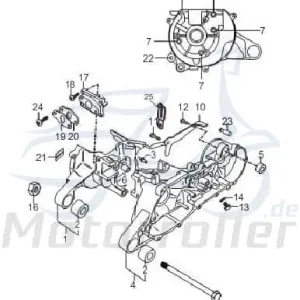 Versand Am Gleichen Tag Sundiro XDZ 50 TA Arretierhülse 50ccm 2Takt D1E41FM01-02 Arretierbuchse Feststellbuchse Scooter Ersatzteil Service Inpektion