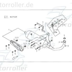 Wochenendangebot Auspuff Chrome von PGO P8281000020