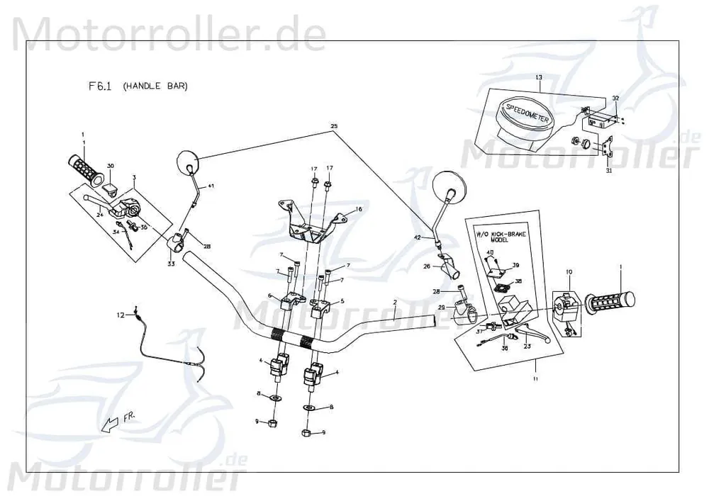 Bremszylinder ohne Rückspiegel Loch X0403001000 Direkt Vom Hersteller