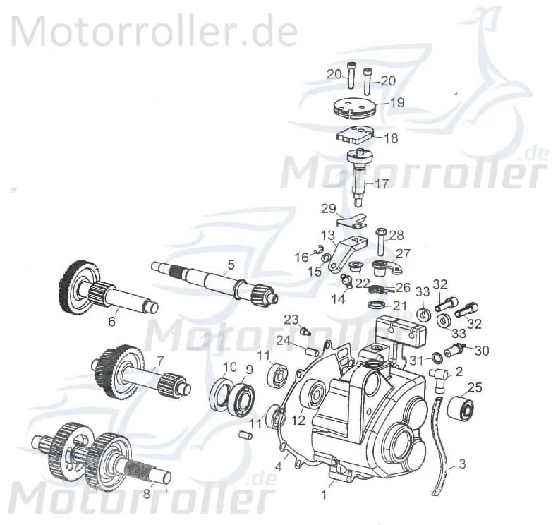 Baotian BT49QT-9 4T Gebläserad 50ccm 4Takt BT139QMB-001907 Lüfterrad Flügelrad Luftrad Lüfter-Rad Luft-Rad Ventilatorrad Belüftungsrad Garantierte Lieferung