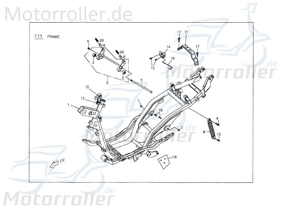 Rahmen schwarz (60) Gestell C142A0056001 Echt