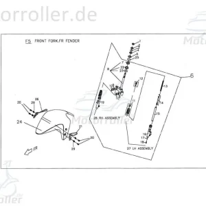 Vorderradgabel silber C14430000001 Aktuell