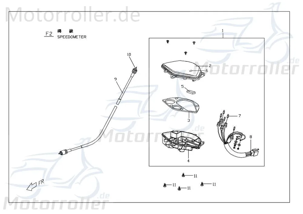 Bestpreis PGO Verbindungskabel G-Max 50 Anschlusskabel 50ccm 2Takt Vergaser 125ccm-4Takt Scooter G-Max 50 Naked Ersatzteil Service Inpektion
