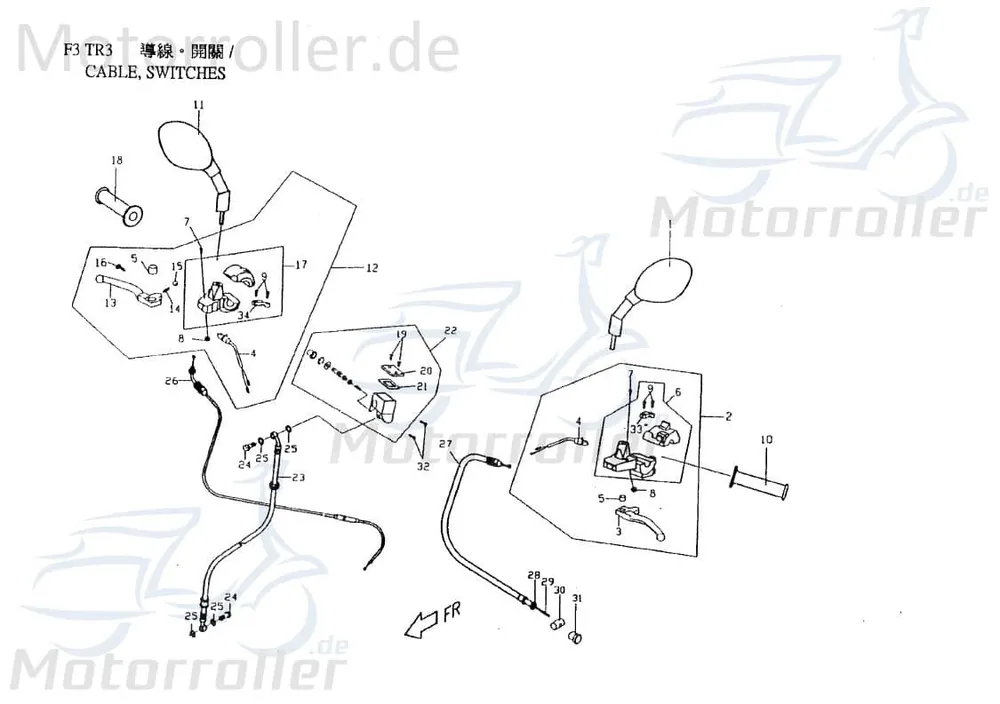PGO Bundschraube Hebel T-Rex 50 Maschinenschraube 50ccm 2Takt Flanschschraube Flansch-Schraube Maschinen-Schraube Bund-Schraube Scooter Garantierte Lieferung