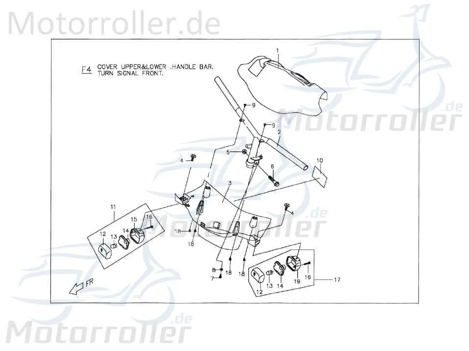 PGO Blinker rechts vorn hinten PMX 110 Roller 110ccm 2Takt Signalleuchte Blinklicht Blinkleuchte Fahrtrichtungsanzeiger Blinkleuchten Schnäppchen