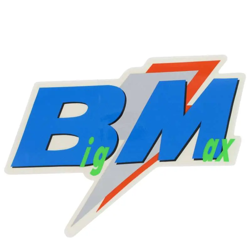 PGO Big Max 50 Aufkleber Bm Max Gross links blau Sticker 50ccm 2Takt P16010200001 Dekor Dekor-Aufkleber Klebeetikett Scooter Ersatzteil Angebot