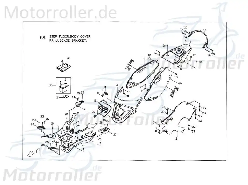 PGO Sitzbankverkleidung vorn schwarz PMX 110 Sitzverkleidung P2625040650 Mittelverkleidung Sitz-Verkleidung Sitzbank-Verkleidung PMX 50 Sofort Bestellen