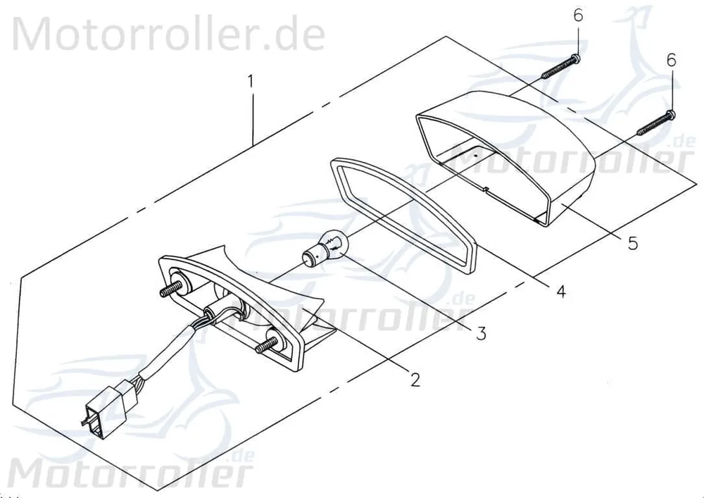 Schneller Versand Schraube Rücklicht P266F050000