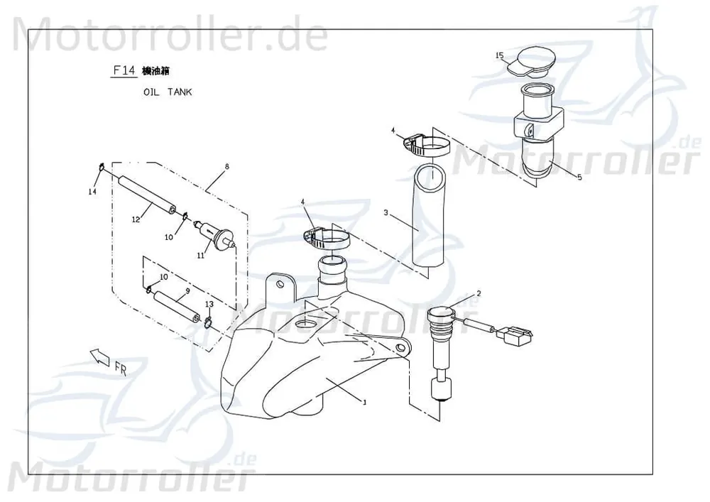 Sonderangebot PGO Clip Rodoshow 50 Klemme Klammer Schelle 50ccm 2Takt Klemmschelle Befestigungsschelle Halteklammer Schraubschelle Halteclip Scooter