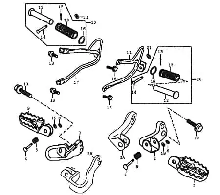 Highlight Rex Enduro 125 DD Hebel Hebelarm 125ccm 4Takt FIG.C27-3 Betätigungshebel Hebelgelenk Hebel-Arm Motorrad Kreidler SUPERMOTO 125 Moped