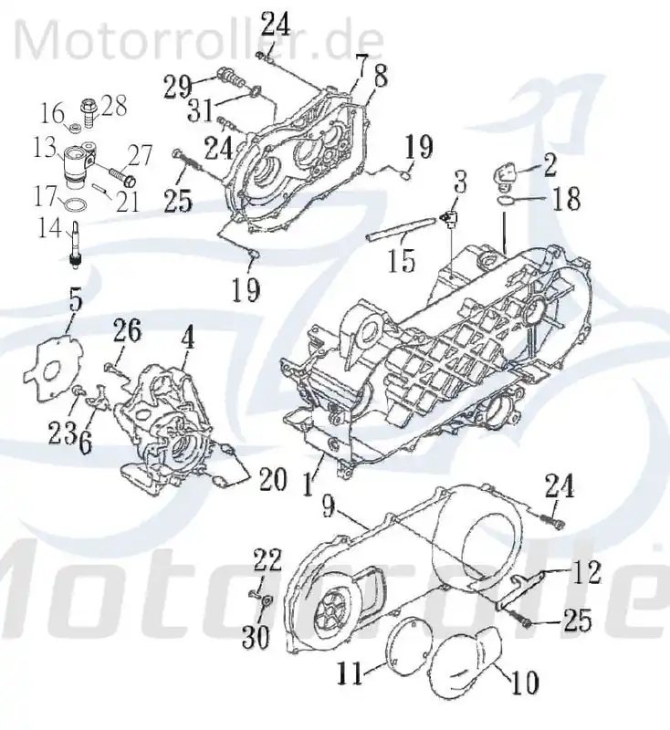 Heißes Angebot Getriebedeckeldichtung Welle Kurbelgehäuse Kart 70341
