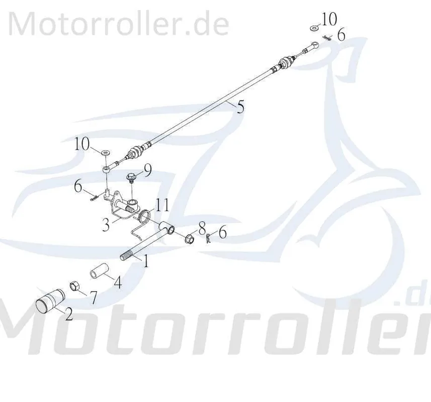 Rex Quad 50 Schalthebelaufnahme ATV 50ccm 2Takt 53215-FKO-00 Minarelli liegend UTV Ersatzteil Service Inpektion Direktimport Sofort Bestellen