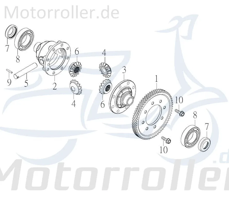 Begrenztes Angebot Kreidler F-Kart 170 Differentialgehäuse 170ccm 4Takt 26611-GOT-01 170ccm-4Takt Ersatzteil Service Inpektion Direktimport