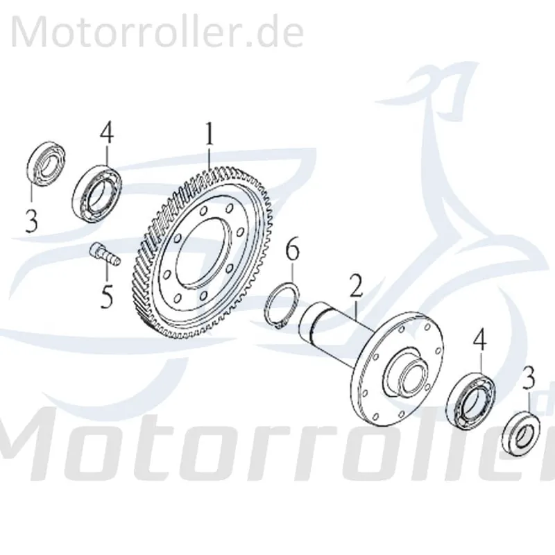 Kreidler F-Kart 170 Differenzialsperre 170ccm 4Takt 26610-GOT-00 170ccm-4Takt Ersatzteil Service Inpektion Direktimport Geprüft