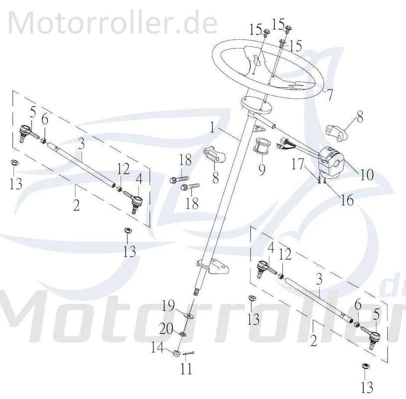 Kreidler F-Kart 170 Handschalter 170ccm 4Takt 62930-FLS-00 links 170ccm-4Takt Ersatzteil Service Inpektion Direktimport Neu Im Sortiment