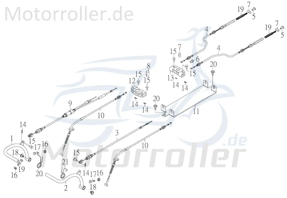 Knallerangebot Kreidler F-Kart 170 Bremszug/Bremspedal 100ccm 4Takt 61311-FLO-00 Verteiler 100ccm-4Takt Ersatzteil Service Inpektion Direktimport