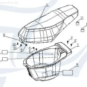 Billig CPI Oliver 50 City Schraube M6x14mm 50ccm 2Takt 730530 Bundschraube Maschinenschraube Flanschschraube Flansch-Schraube Bund-Schraube