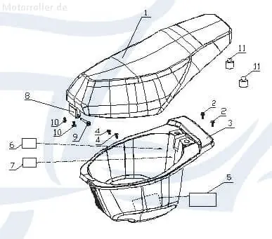 CPI Oliver 50 City Sitzbankscharnier 50ccm 2Takt Q0F-66151-00-00 Gelenk Scharniergelenk Sitzbank-Scharnier Halter Sattel-Scharnier Solange Der Vorrat Reicht