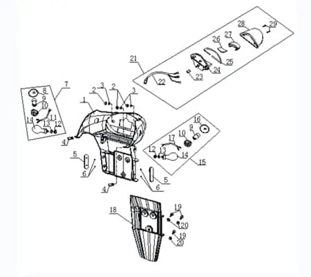 CPI Oliver 50 City Blinker 50ccm 2Takt B22-25640-20-00 links hinten Signalleuchte Blinklicht Blinkleuchte Fahrtrichtungsanzeiger Winker Nur Für Kurze Zeit