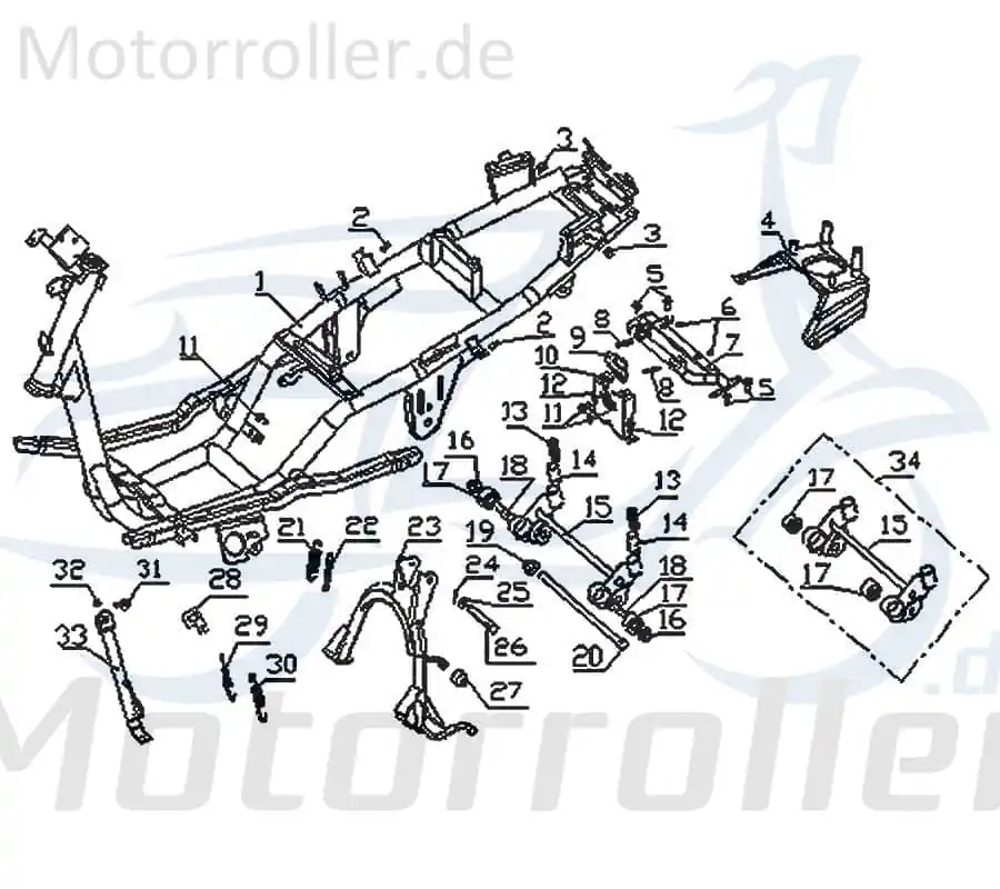 Kracherpreis Kreidler Vabene 50 Federmutter Roller 50ccm 2Takt 730585 Blechmutter Klemmmutter Karosserieklammer Karosseriemutter 50ccm-2Takt Scooter