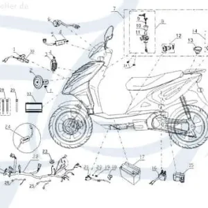 CPI Oliver 50 City Unterlegscheibe 50ccm 2Takt B07-09-00006-02 Distanzhalter U-Scheibe Washer Beilagscheibe Ausgleichsscheibe Scooter Letzte Chance