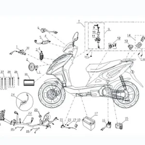 CPI Oliver 50 City Schlosssatz 50ccm 2Takt Q0F-56200-10-00 Tankverschluss Tank-Verschluss Tank-Deckel Schloss-Set Zünd-Schloss Scooter Online Kaufen