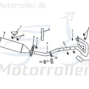 Billig Kreidler Supermoto 250 DD Schraube 125ccm 4Takt B01-07-06012-62 M6x12mm Bundschraube Maschinenschraube Flanschschraube Flansch-Schraube