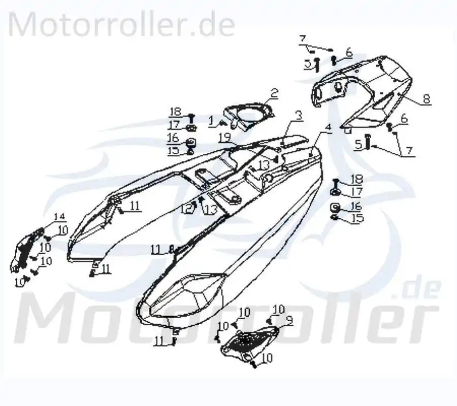 Kreidler Vabene 50 Tankabdeckung Roller 50ccm 2Takt 730601 Tank-Cover Tankdeckel-Abdeckung Tankverkleidung Tank-Abdeckung 50ccm-2Takt Solange Der Vorrat Reicht