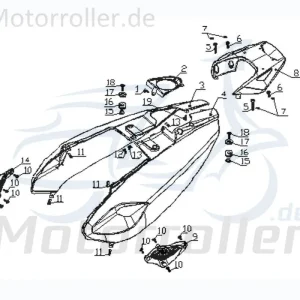 Bestseller CPI Vabene 50 Tankabdeckung Roller 50ccm 2Takt Q0H-63551-10-8D Tank-Cover Tankdeckel-Abdeckung Tankverkleidung Tank-Abdeckung Scooter