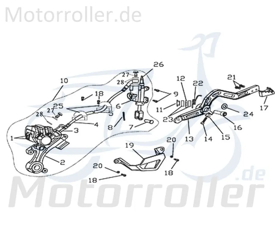 Rex Supermoto 125 DD Schraube M6x20mm 125ccm 4Takt 730631 Bundschraube Maschinenschraube Flanschschraube Flansch-Schraube Bund-Schraube Sonderaktion