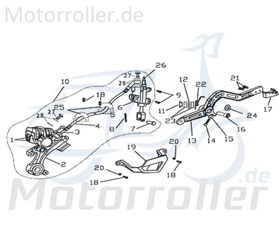 Preisreduziert Rex Supermoto 125 DD Schraube M8x40mm 125ccm 4Takt 730651 Bundschraube Maschinenschraube Flanschschraube Flansch-Schraube Bund-Schraube
