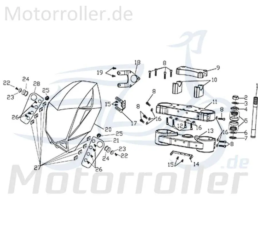 Neue Ware Rex Supermoto 125 DD Federmutter 125ccm 4Takt 730679 Blechmutter Klemmmutter Karosserieklammer Karosseriemutter 125ccm-4Takt Motorrad