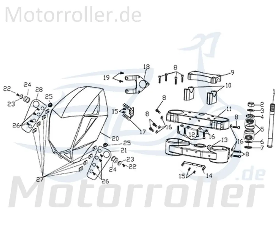 Jetzt Kaufen CPI Supermoto 125 DD Schraube M6x25mm B02-07-06025-64 Bundschraube Maschinenschraube Flanschschraube Flansch-Schraube