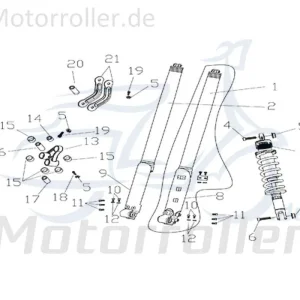 Schneller Versand CPI Supermoto 125 DD Bundmutter M10 B04-07-00010-52 Sechskantmutter Flanschmutter Sechskant-Mutter Flansch-Mutter Motorrad