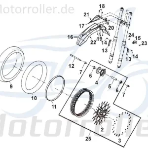 Bestseller CPI Supermoto 125 DD Schraube 125ccm 4Takt D06-64188-00-00 Vorderrad Motorrad M8x12mm Bundschraube Maschinenschraube Flanschschraube