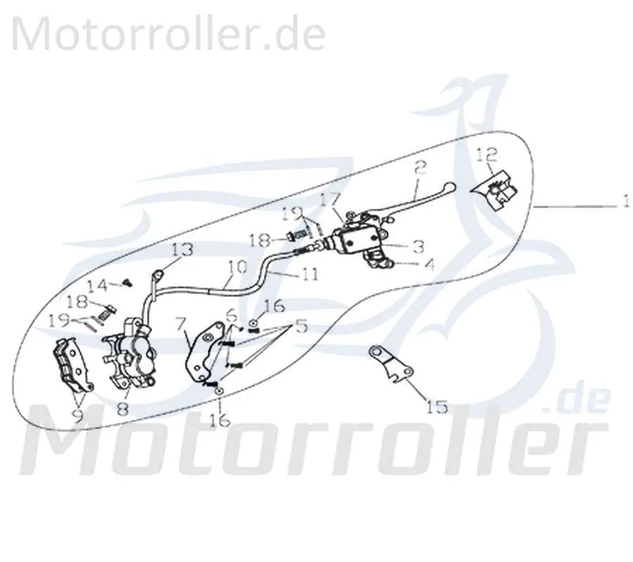 Rex Supermoto 125 DD Bremslichtschalter 125ccm 4Takt 730790 Bremsschalter Stop-Schalter Bremslicht-Schalter Stoplichtschalter Motorrad Top-Preis
