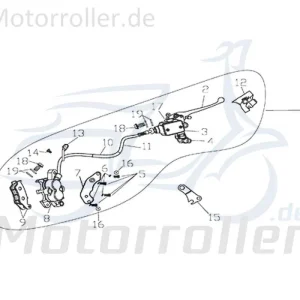 CPI Supermoto 125 DD Bremslichtschalter 125ccm 4Takt Y9B-27871-00-00 Bremsschalter Stop-Schalter Bremslicht-Schalter Stoplichtschalter Versand Am Gleichen Tag