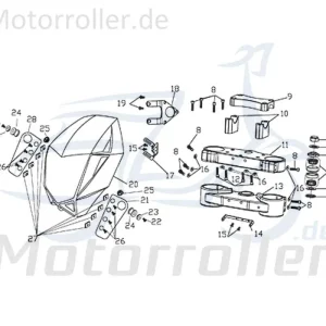 Top-Preis CPI Supermoto 125 DD Halter 125ccm 4Takt Y9B-24119-00-00 Halterung Haltebügel Halteblech Halte-Blech Halte-Bügel 125ccm-4Takt Motorrad