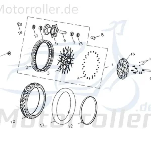 CPI Supermoto 125 DD Buchse 125ccm 4Takt Y9B-43283-00-02 rechts Hülse Distanzhülse Lagerbuchse Distanz-Hülse Distanzbuchse Passhülse Meistverkauft