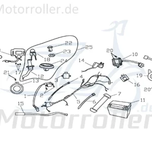 Beliebt CPI Supermoto 125 DD Hupe 12V 125ccm 4Takt Y9B-28210-00-00 Horn Signal-Horn Tröte Hupsignal Hup-Signal 125ccm-4Takt Motorrad Moped