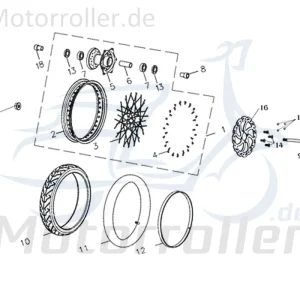 Abverkauf CPI Supermoto 125 DD Bremsscheibe 125ccm 4Takt Y9B-45201-00-00 Scheibenbremse Vorderbremse Scheiben-Bremse Bremsplatte Brems-Scheibe