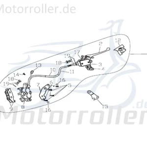 Bestseller CPI Supermoto 125 DD Hohlschraube 125ccm 4Takt Y9B-45311-00-00 Hohl-Schraube Bremsleitungsschraube Bremsleitungs-Schraube 125ccm-4Takt