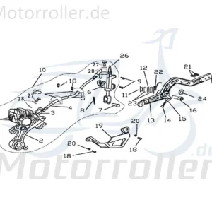 Zertifiziert Rex Supermoto 125 DD Distanzbuchse Hülse 125ccm 4Takt 730842 Bremspadalhebel Distanzhülse Distanzring Distanz-Hülse Passhülse Motorrad