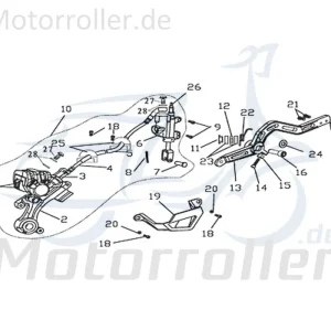 Begrenztes Angebot CPI Supermoto 125 DD Rückstellfeder 125ccm 4Takt Y9B-45944-00-00 Sitzbankverschluss 125ccm-4Takt Motorrad Moped Ersatzteil Service